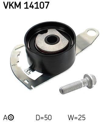 Galet tendeur de courroie de distribution (Galet tendeur de courroie crantée) SKF ref. VKM 14107